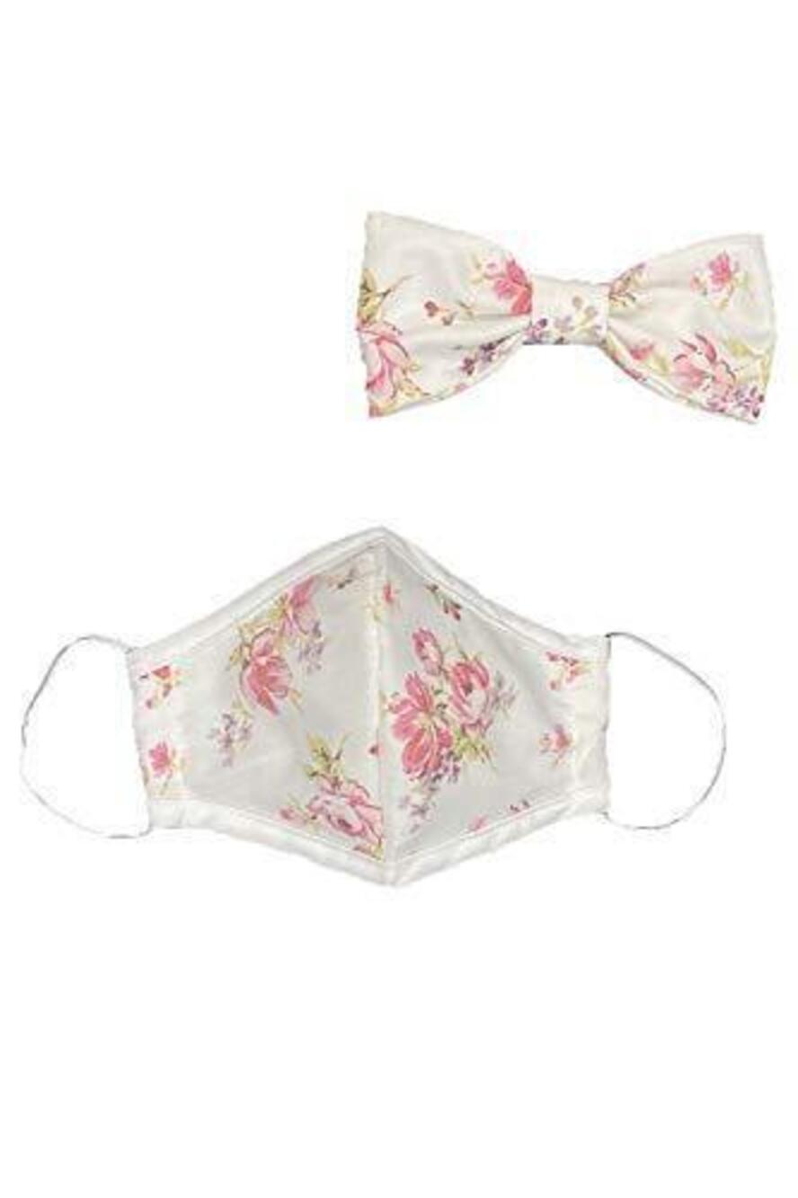 3355 Floral Face Mask - 100% Cotton Flower Face Cover - Made in USA Pink